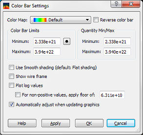 Color Bar Settings